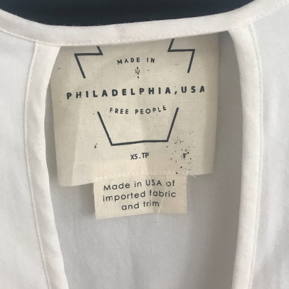 NWT Free People White Beck Tunic Dress - Picture 3 of 5